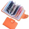 Titular de la tarjeta Busin ID de ID de la tarjeta de crédito Fi Femenina 24 tarjetas Slim PU Leather Pocket Case Monin Purse M3O3#