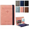 rfid Passport Cover PU Waterproof Travel Document Busin Bandage Passport Holder Credit ID Card Wallet Multifuncti Protector h3lA#