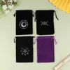 1 pz Veet Tarocchi Oracle Carte Sacchetto di Immagazzinaggio Rune Cstellati Strega Divinati Accories Gioielli Borsa dei dadi Borsa con coulisse G3ry #