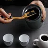 Tea Scoops 1pc Wooden Milk Honey Soup Spoon Solid Wood Tableware Long Handle Teaspoon Coffee Stir Stick Kitchen Accessories Sets