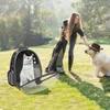 Raumkapsel-Doppelschulter-Haustiertasche, atmungsaktiv, transparent, für Hunde und Katzen, Outdoor-Freizeit-Rucksack, tragbar, platzsparend