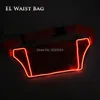 Gzyuchao EL Simple Pure Color Ne Glowing Running Taille Sac Femmes Hommes Adulte Moblie Phe Mey Light Up EL Fanny packs L9jc #