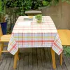 Table en tissu nappe à carreaux à la maison Picnique étanche à la gamme de tissu extérieur et à réseau rectangulaire de cuisine couverture de table de table de cheminée Y240401