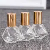 Bouteilles de stockage de parfum 8ML, Mini huiles essentielles, boule à roulettes en métal, verre, 1 pièce, voyage de haute qualité, vide, rechargeable