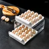 Storage Bottles Egg Holder Box 32 Large Capacity Container Rack Household Kitchen Collection Gadget Supplies