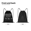 Aangepaste Brompts Bike Drawring Backpack Bags Men Women Lightweight Gym Sports Sackpack Sacks voor winkel C8NL#