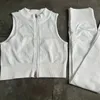 Roupa de coletes esportivos esportivos para roupas esportivas de 2pcs de 2pcs com traje de teatro de traje de teatro de roupas atléticas de roupas de trabalho 240322