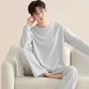 Womens Nachtkleding Big Size M-4XL Paar Pyjama Set Lente En Herfst Katoenen Pyjama Lange Mouw Vrouwen Mannen Casual Pijama