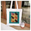 frog Women Bags Large Capacity Harajuku Carto Vintage Hip Hop Shop Bag Canvas Bag Funny Women's Shoulder Bags Kawaii Girls f0kE#