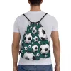 Sacs à cordon personnalisés à motif de ballon de Football, sac à dos de rangement léger pour femmes et hommes, sport de Football, Y21s #