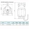 Coronwater 50 Gpd Self Priming RO Water Booster Pump in Reverse Osmosis System for Well, Storage Tank SP2500