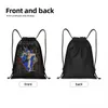 Maidel donzelas pesado metal pop ir drawtring backpack bolsas homens homens ginásio leves saco de sacos de sacos para treinamento Z6en#