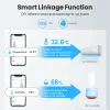 Controle inteligente wi-fi sensor de umidade temperatura tuya universal ir remoto para ar condicionado tv ac funciona com alexa google home yandex