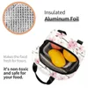 女性のための日本の桜の花の断熱ランチバッグ花柄のfr resuable coolar thermal food lunch box work School travel y0mo＃