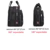 Misportés de grande capacité Black Imperproof A4 15,6 17,3 pouces ordinateur portable porte-maltravo portefeuille exécutif sac à main