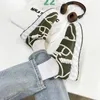 Casual Schoenen Stijlvolle Lente Groen Vulcaniseer Mannen Platte Comfortabele Skateboard Mannelijke Antislip Chunky Sneakers Man Tenis Masculino