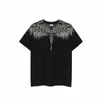 Modemärke MB Kort ärm Marcelo Classic Jersey Burlon Phantom Wing T-shirt Färgfjäder Lightning Blad Par Half T-Shirthm89