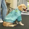 Vêtements pour chiens Vêtements d'automne / d'hiver pour chiens Labrador Samoyed Grand Big Pet Tie-Dye Manteau thermique en fourrure d'agneau