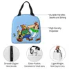 Asterix Obelix断熱されたランチバッグアドベンチャーキャラクターMeal Ctainer Cooler Bag Tote Lunch Box School Picnic Bento Pouch Y48i＃