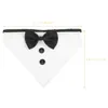 Dog Apparel Pet Triangle Scarf Mouth Towel Wedding Bow Tie Suit Clothes (l) Decor Party Triangular Bandana Bibs Cat Collar