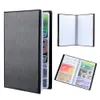 hot Leather Cards ID Credit Card Holder Paper Craft Book Case Organizer Busin Collecti Storage Ctainer 40/120/180/240/300 M6j0#