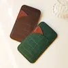 vintage Genuine Leather Card Holder Crocodile Retro Fi Slim Card Bag Cowhide Casual Busin Thin Coin Purse For Woman h9LH#