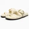 Sandaler Traf Women White Designer Flat Bottom Slippers Women's Summer Woven Bekväma COUMMAN 2024