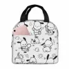 Pochacco Carto bolsa de almuerzo con aislamiento a prueba de fugas Kawaii perro almuerzo Ctainer bolsa térmica Tote caja de almuerzo Oficina Picnic Bento bolsa 52Oe #