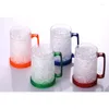 Canecas Freezer Gelo Cerveja Caneca Dupla Parede Gel Gelado Copo Bebendo Vinho