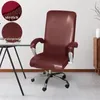 Housses de chaise Couverture de bureau imperméable Pu Cuir Ordinateur Stretch Protecteur rotatif épaissi pour étui de jeu