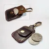 Mini vintage echte lederen kaart portemonnee Men Busin ID -kaarthouder Dunne Coin Card Case Portable kleine kaarten Pack Pocket V70i#