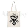 The Vampire Diaries Handtaschen Umhängetaschen Freizeitgeschäft Dam Saattasche Handtasche Elegante Chrcles Vampiricas Canvas Bag V2FP#