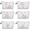 FRS Alphabet Printed Cosmetic Bags Bridal Party Party Make Up Make Up Make Sacough