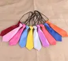 Students Necktie Solid Neckcloth Kids Baby's Neck Band Children's Tie Colors Rubber 28*7cm 50 For Neckwear Christmas Gift Xeglf