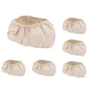 Outils de cuisson 6 pièces forme ovale panier à pain couverture couverture en rotin naturel pâte au levain doublure en tissu