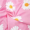 Vêtements pour chiens Daisy Floral Vêtements pour animaux de compagnie pour petits chiens à manches courtes Sphinx Cat Gilet d'été Lait Soie Vêtements T-shirts