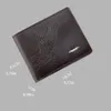 Cartera corta para hombres Juventud Fi Animal Thin Multi Card Gran capacidad Busin Soft PU Cuero Eagle My Bag para hombres 39Hn #