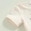 Zestawy odzieży 2PCS Born Baby Boys Suit Suit Casual Short Rleeve Car Print T-shirts Projektów sznurka
