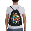 custom Rubix Rubiks Cube Math Formula Drawstring Bags for Training Yoga Backpacks Men Women Geek Magic Gift Sports Gym Sackpack 0241#