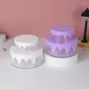 Gift Wrap Fantasy Sweet Cream Cake Box Handgjorda DIY -förvaring Barnhem Embryo Produktion Plastisk
