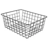 Storage Bottles Hollow Iron Wired Basket Baskets Metal Without Interlining Bathroom Kitchen Organizer Black