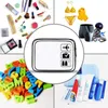 Borsa per cosmetici da bagno in PVC trasparente impermeabile Custodia per trucco da donna Custodia da viaggio con cerniera Trucco Organizzatore di bellezza W Kit di stoccaggio da toilette D6C2 #