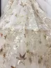 Tecido 1 jarda preço malha estrela lantejoulas tecido vestido de casamento vestido de palco acessórios DIY