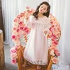 Cobertores meninas pijamas princesa manga comprida flanela isolamento coral veludo renda e moda outono casa roupas cobertor