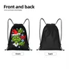 Hur stal Christmas Cosplay DrawString ryggsäck Sports Gym Bag for Women Men Shop Sackpack L8EC#