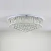 Lampadario di cristallo di lusso moderno di fascia alta, lampada da soffitto rotonda, illuminazione per l'arredamento della camera da letto del soggiorno di casa