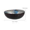 Tigelas 2 PCs Coconut Shell Bowl Home Acentos Decoração Desktop Adorn Key Storage Container Ornament Wooden