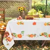 Tafelkleed herfst Thanksgiving pompoen esdoorn blad rechthoek tafelkleden feestdecoraties herbruikbare waterdichte tafelkleed eettafel decor y240401