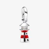 Charme mignon phare Dangle Pandoras 925 en argent sterling ensemble de charme de luxe Bracelet faisant des charmes Designer collier pendentif boîte d'origine TOP qualité en gros