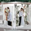 Party Supplies Wedding Card Holder Box Clear Heleope med bildramsbrevslås för bruddusch